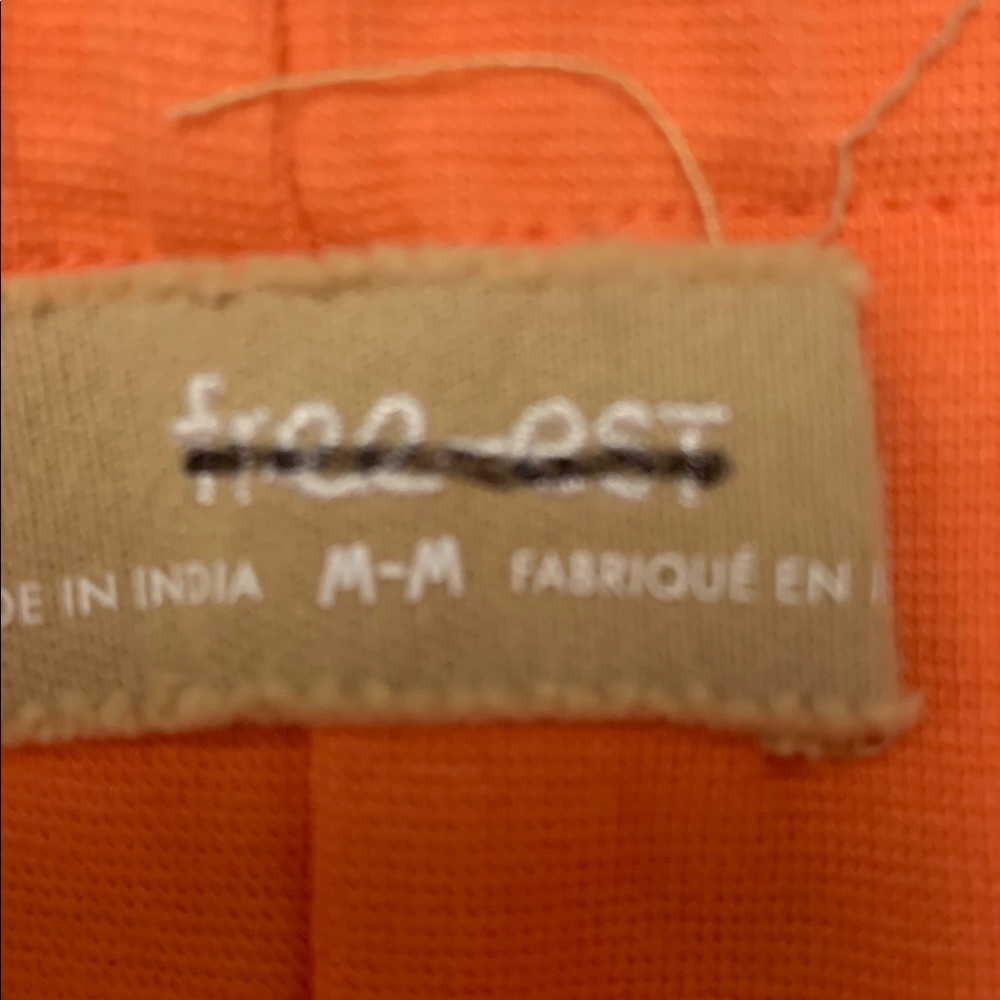 NWOT Free-Est By Free People Orange Skort size Medium Skirt - Picture 3 of 6